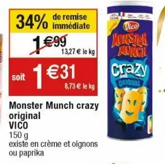 Cora x Carrefour Snacks vico offre