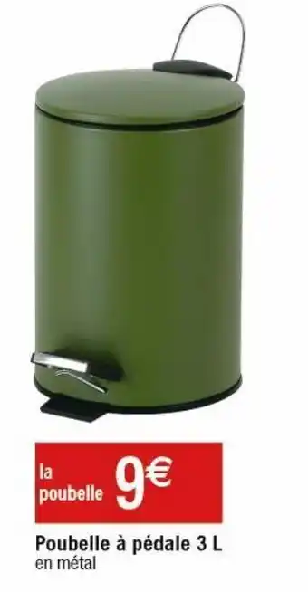 Cora x Carrefour Poubelle cuisine offre
