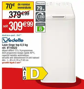 Cora x Carrefour Lave-linge vedette offre