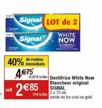 Cora x Carrefour Dentifrice signal offre