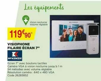 Visiophone Filaire écran 7