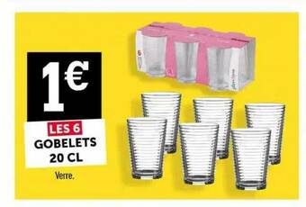 Centrakor 6 Gobelets 20 Cl offre