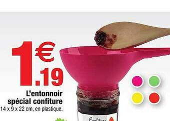 Bazarland L'entonnoir Spécial Confiture offre