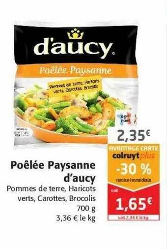Colruyt Poêlée Paysanne D'aucy offre