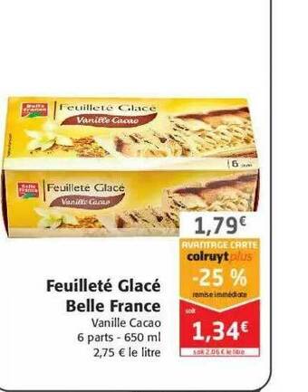 Colruyt Feuilleté Glacé Belle France offre