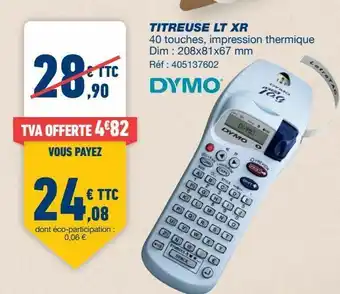 Bureau Vallée Producto dymo offre