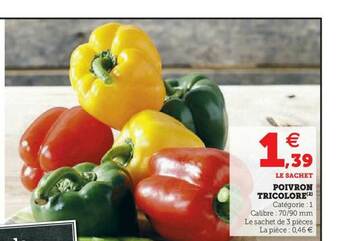U Express Poivron Tricolore offre