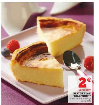 U Express Part De Flan Tradition offre