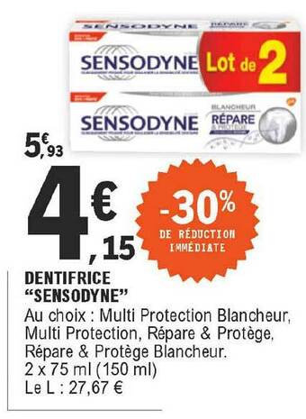 E.Leclerc Express Dentifrice offre