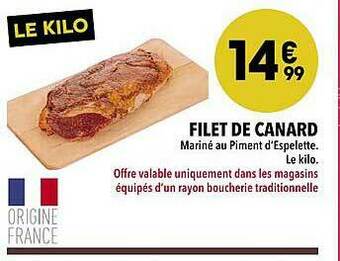 Supeco Filet De Canard offre