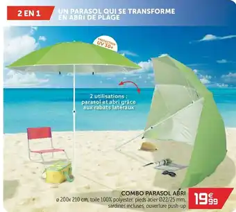 Gifi Combo parasol abri offre