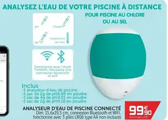 Gifi Analyseur d'eau de piscine connecté offre