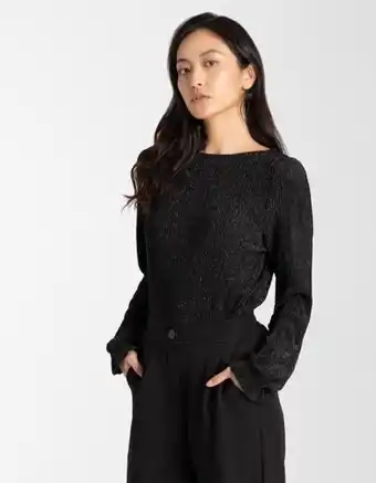 Takko Femmes t-shirt à manches longues - lurex offre