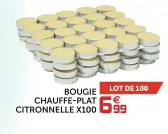 Gifi Bougie chauffe-plat citronnelle x100 offre