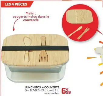 Gifi Lunch box + couverts offre