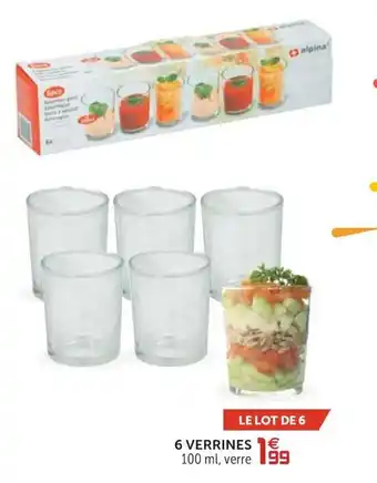 Gifi 6 Verrines offre