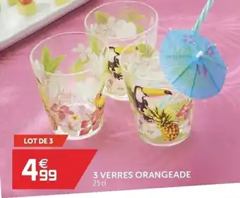 Gifi 3 Verres orangeade offre