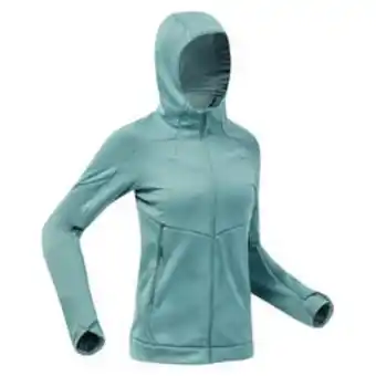 Decathlon Veste polaire de randonnée - mh520 hood - femme offre