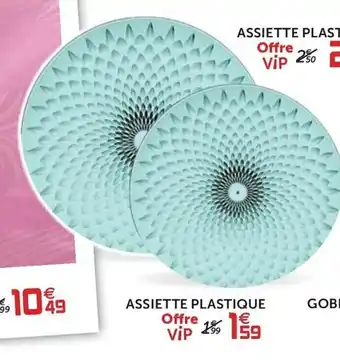 Assiette plastique