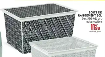 Gifi Boîte de rangement 50L offre