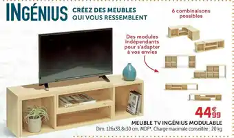 Meuble TV ingénius modulable