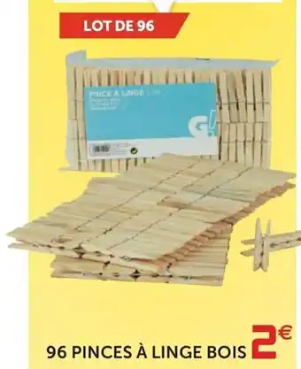 Gifi 96 Pinces à linge bois offre