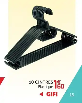 Gifi 10 Cintres offre