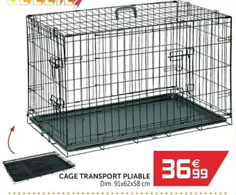 Gifi Cage transport pliable offre