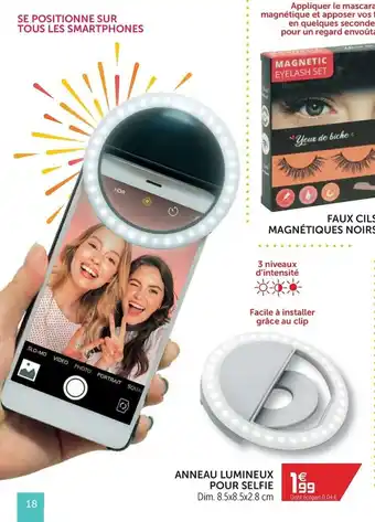Gifi Anneau lumineux pour selfie offre