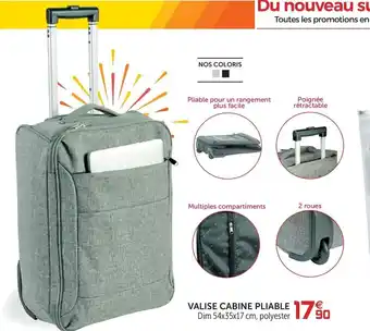 Gifi Valise cabine pliable offre
