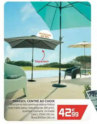 Gifi Parasol centre au choix offre