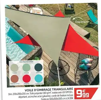Gifi Voile d'ombrage triangulaire offre