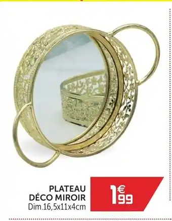 Gifi Plateau déco miroir offre
