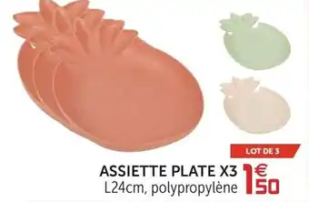Gifi Assiette plate X3 offre