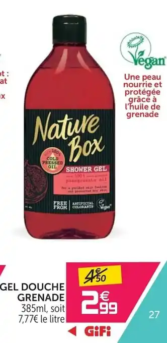 Gifi Gel douche grenade offre