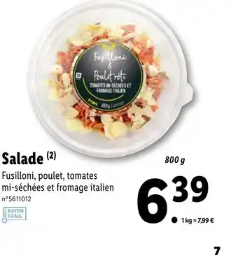 Lidl Salade offre