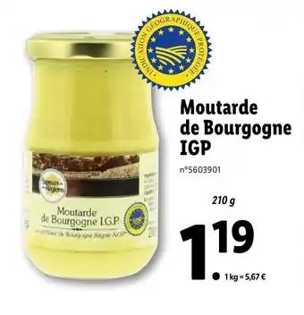 Lidl Moutarde de bourgogne IGP offre