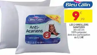 Stokomani Les 2 oreillers sanitized offre