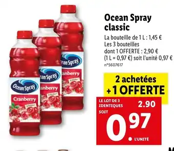 Lidl Ocean spray classic offre