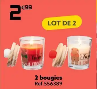 Gifi 2 bougies offre