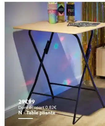 Gifi Table pliante offre