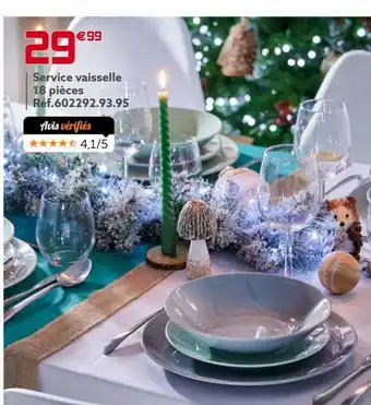 Gifi Service vaisselle 18 pieces offre