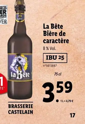 Lidl La Bête Bière de caractère offre