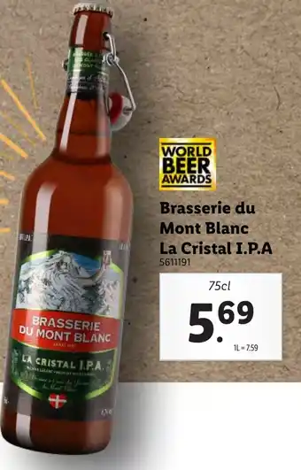 Brasserie du Mont Blanc La Cristal I.P.A