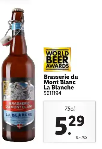 Lidl Brasserie du Mont Blanc La Blanche offre