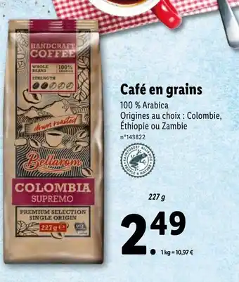 Lidl Café en grains offre