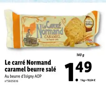 Lidl Le carré Normand caramel beurre salé offre