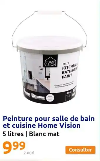 Action Peinture pour salle de bain et cuisine home vision offre