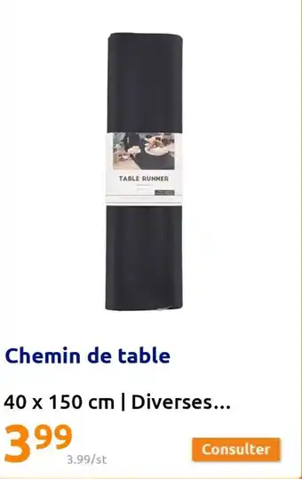 Action Chemin de table offre