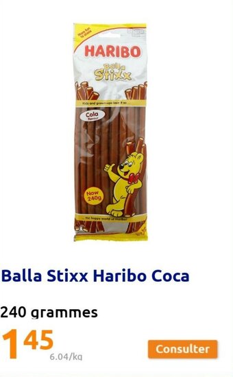 Action Balla stixx haribo coca offre